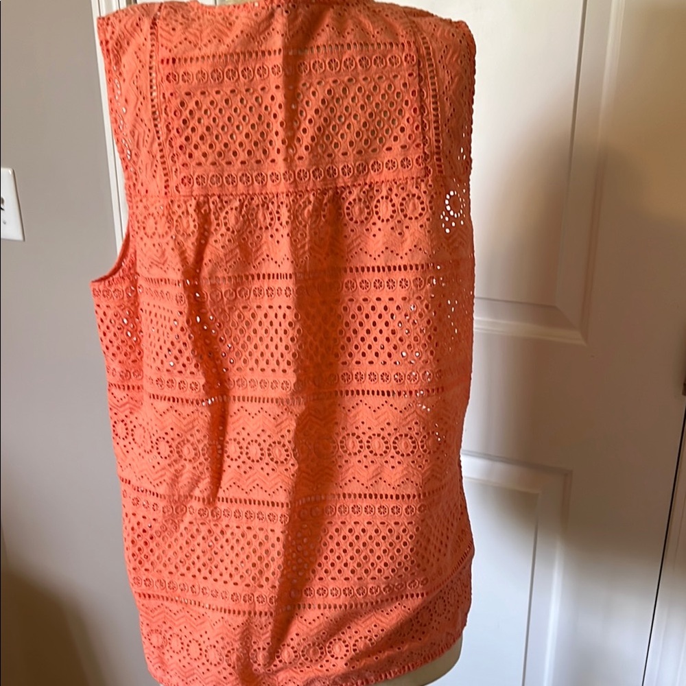 Lucky Brand Peach Sleeveless Boxy Blouse - Picture 3 of 4